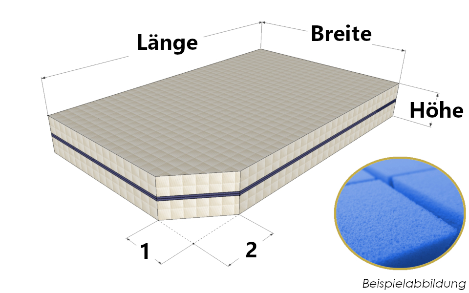 Matratze nach Maß aus hochwertigem Kaltschaum - Bellagio 3