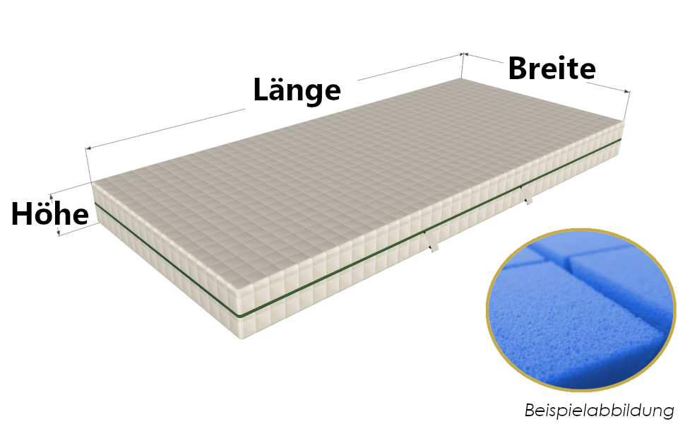Hochwertige Kaltschaummatratze nach Maß - Bellagio 1