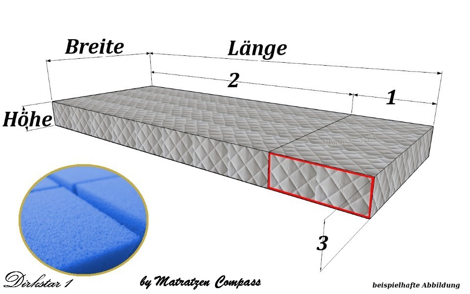 Original Schrankbettmatratze Dirkstar 1 mit Kaltschaumkern