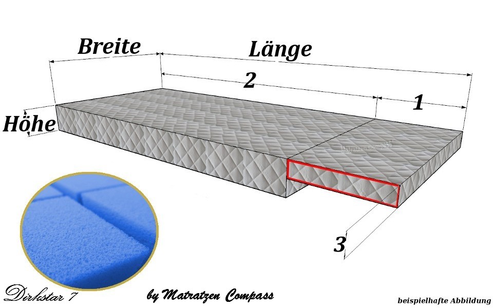 Original Schrankbettmatratze Dirkstar 7 mit Kaltschaumkern