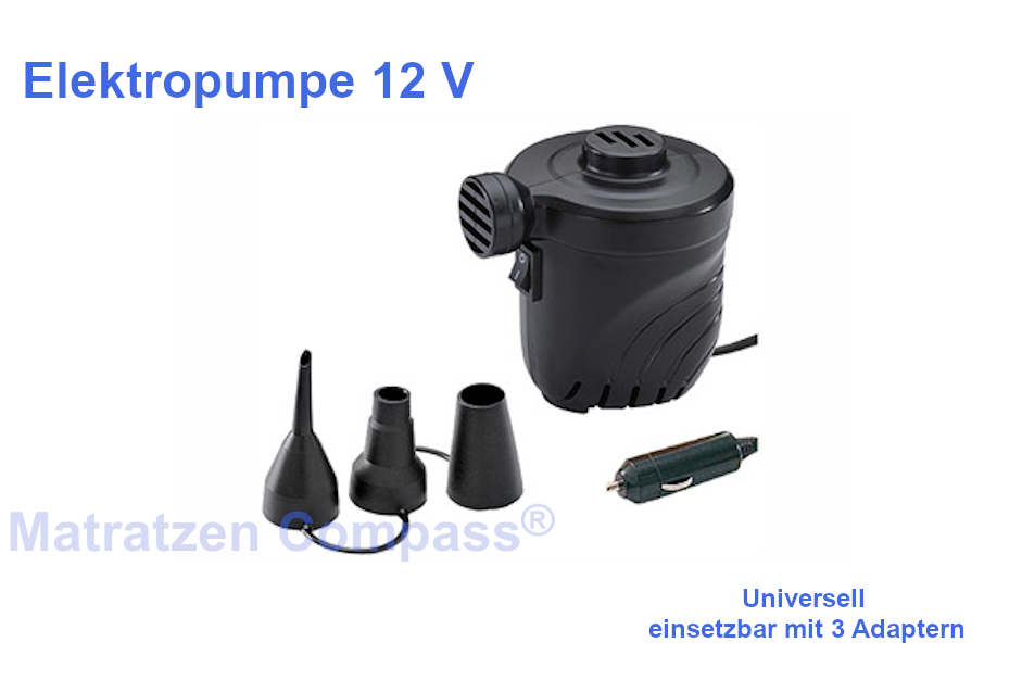 Auto Elektrische Luftpumpe 12V 220V Elektro Luftmatratze Pumpe für  Schwimmring